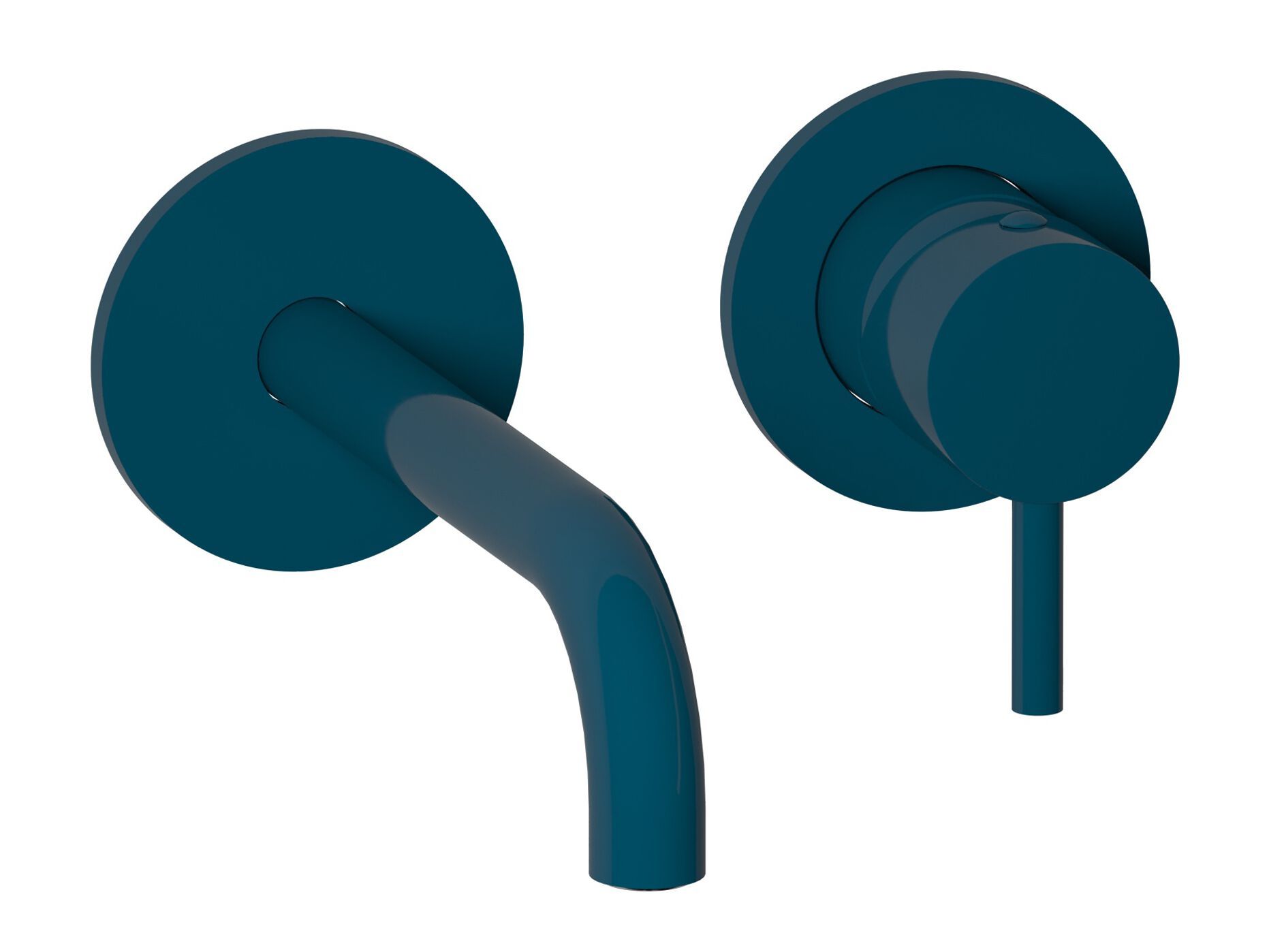 Настенный однорычажный смеситель для раковины с автоматическим сливом IB цвет ARCH-00121637