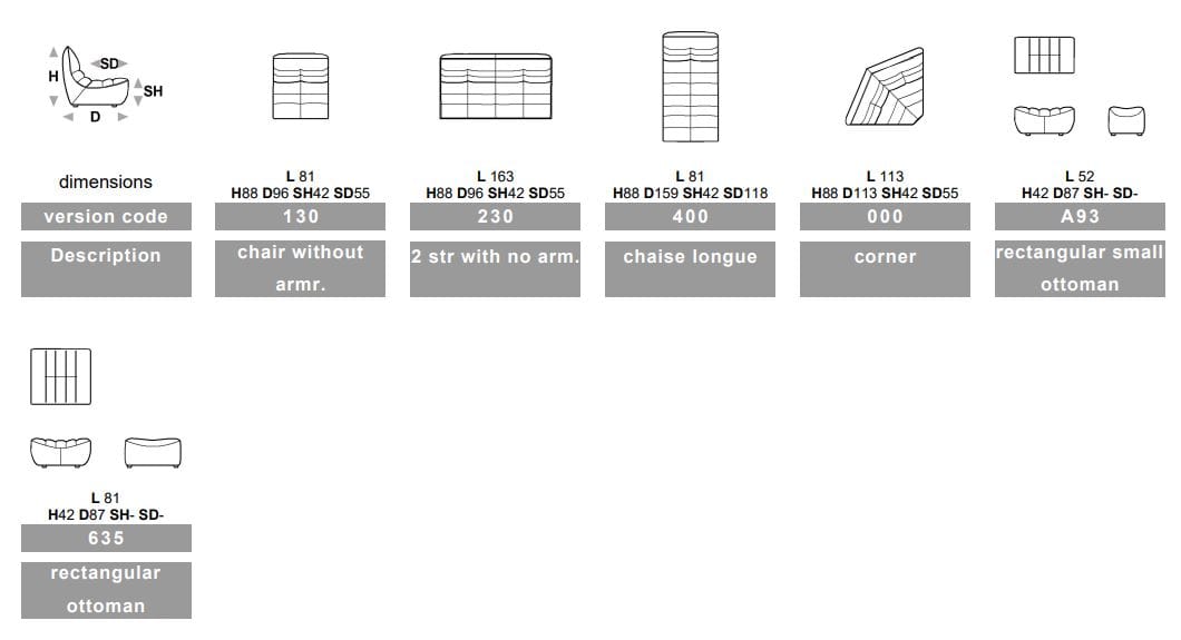 Ткань диван Calia Italia Modular ARCH-00123935 - Вид №6