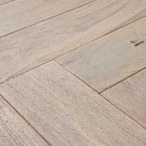 Паркет Ёлка Solidfloor Earth & Fire Пибл, Рисунок Ёлка Гевея Натур с брашью (Текстурированная) 600х120 мм 1158132 - Вид №2