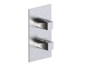 Термостатический смеситель для душа с 2 отверстиями из нержавеющей стали