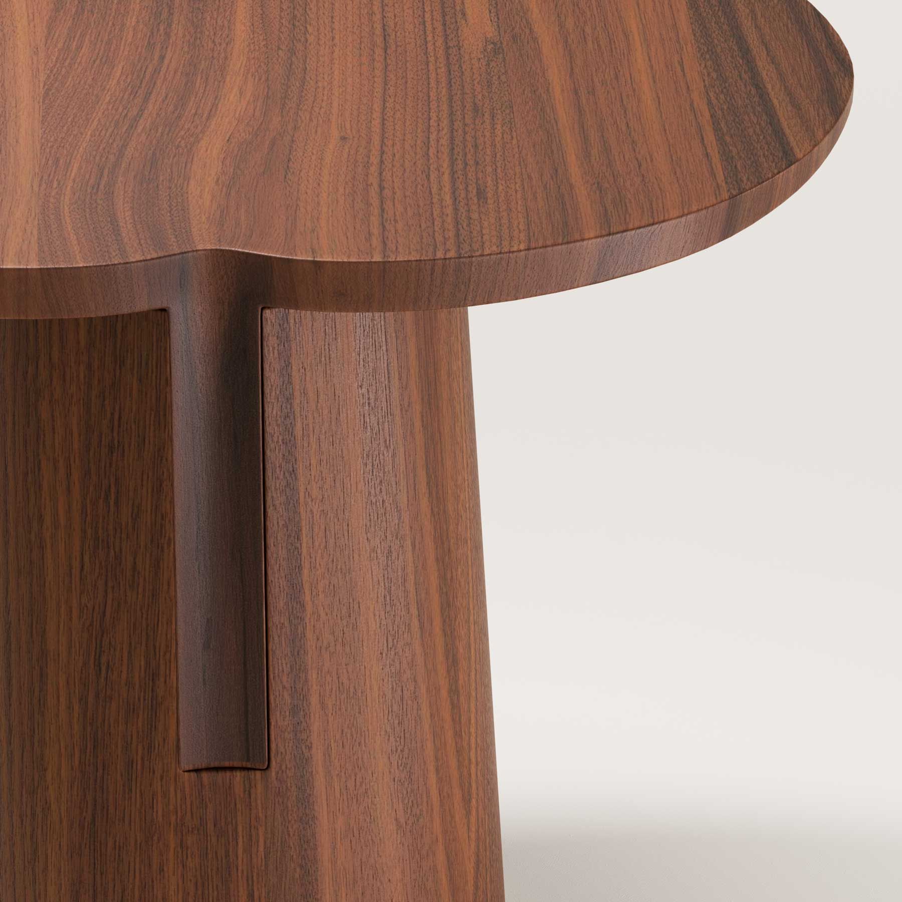 Деревянный овальный высокий журнальный столик Wewood якорь ARCH-00077687 - Вид №6