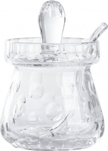 10637614 Cristal de Paris Сахарница Cristal de Paris "Пастиль" 10см Хрусталь