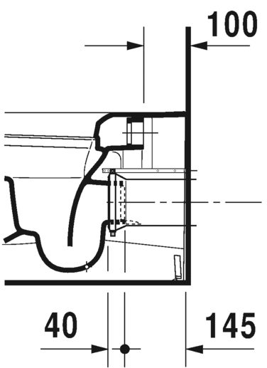 2169590000 Приставной унитаз напольный Белый Duravit ME BY STARCK Германия - Вид №5