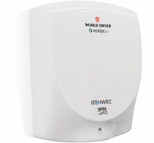 GW01 28 02 00 Genwec Белая алюминиевая сушилка для рук Verdedri