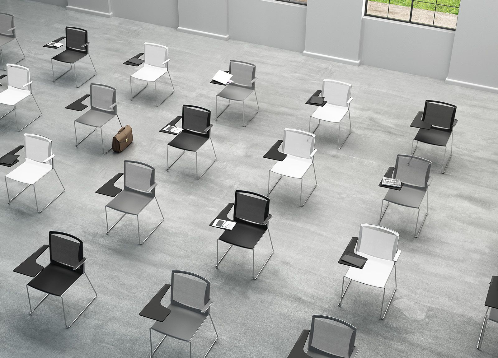 Стул конференции из стали, сетки и полипропилена Leyform iLike ARCH-00145039 - Вид №3