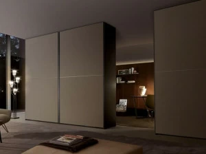 MisuraEmme Гардероб из травленого стекла с копланарными дверцами Misuraemme