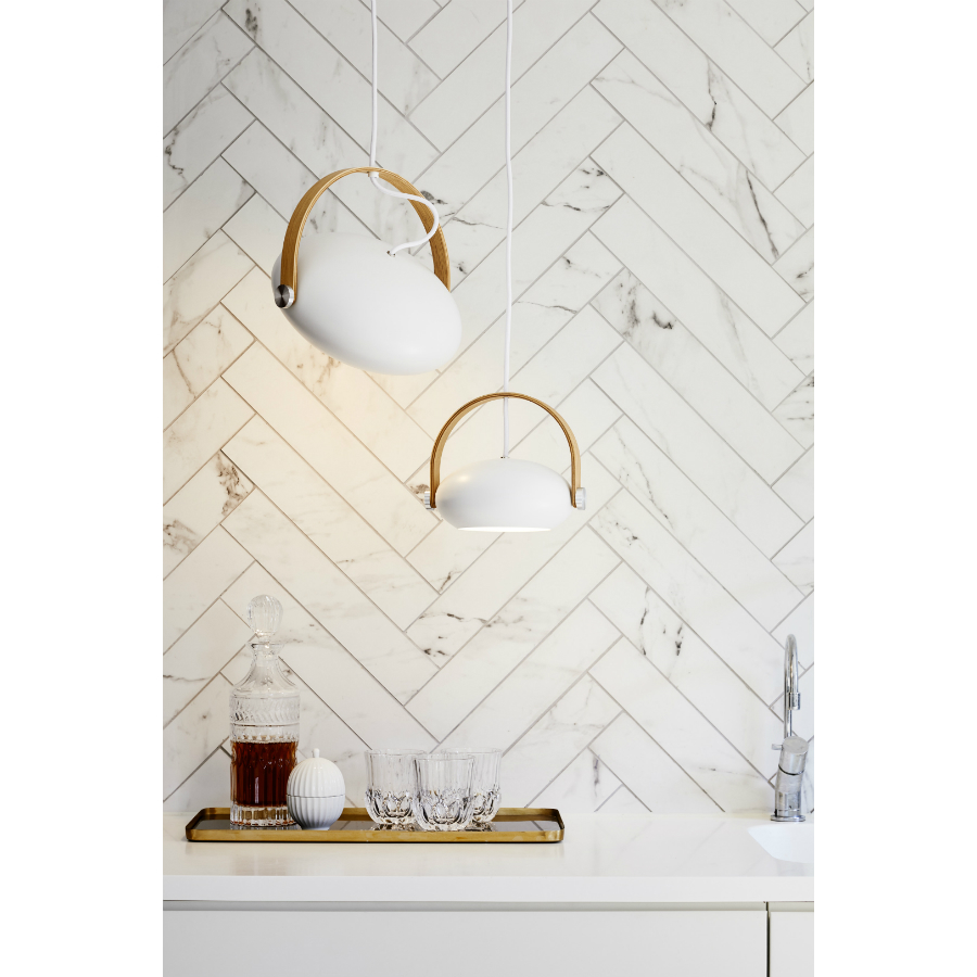 Светильник подвесной D.C, Ø18, белый/дуб Halo Design 734290 - Вид №3