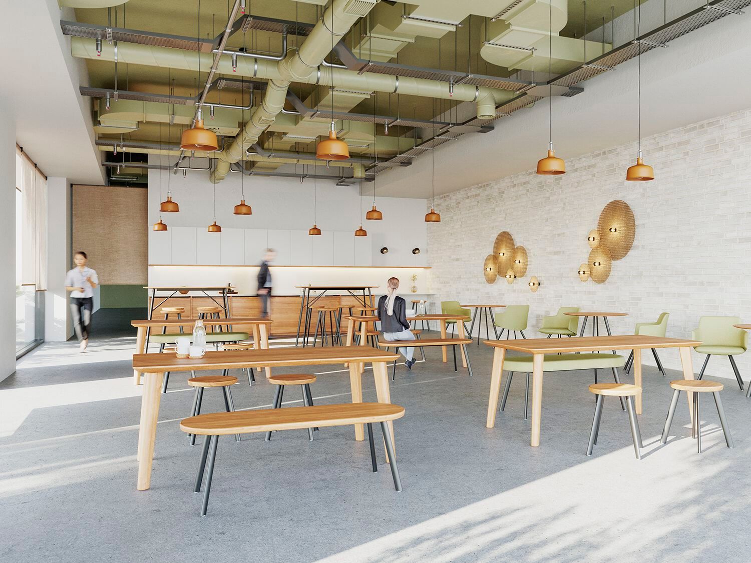 Деревянная скамья без спинки LD Seating Spot ARCH-00131578 - Вид №3