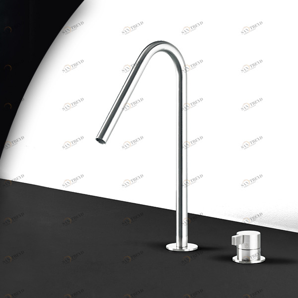 Смеситель для раковины TOOX TXQ31L серебристый глянцевый Radomonte