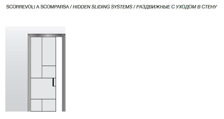 Раздвижные двери из кожи и стекла Longhi Aluminiun Chic-Doors ARCH-00061555 - Вид №8