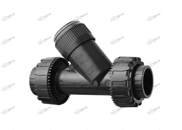 SANIT 121303060032 Обратный клапан, PVC-U, винт с резьбой втулки 