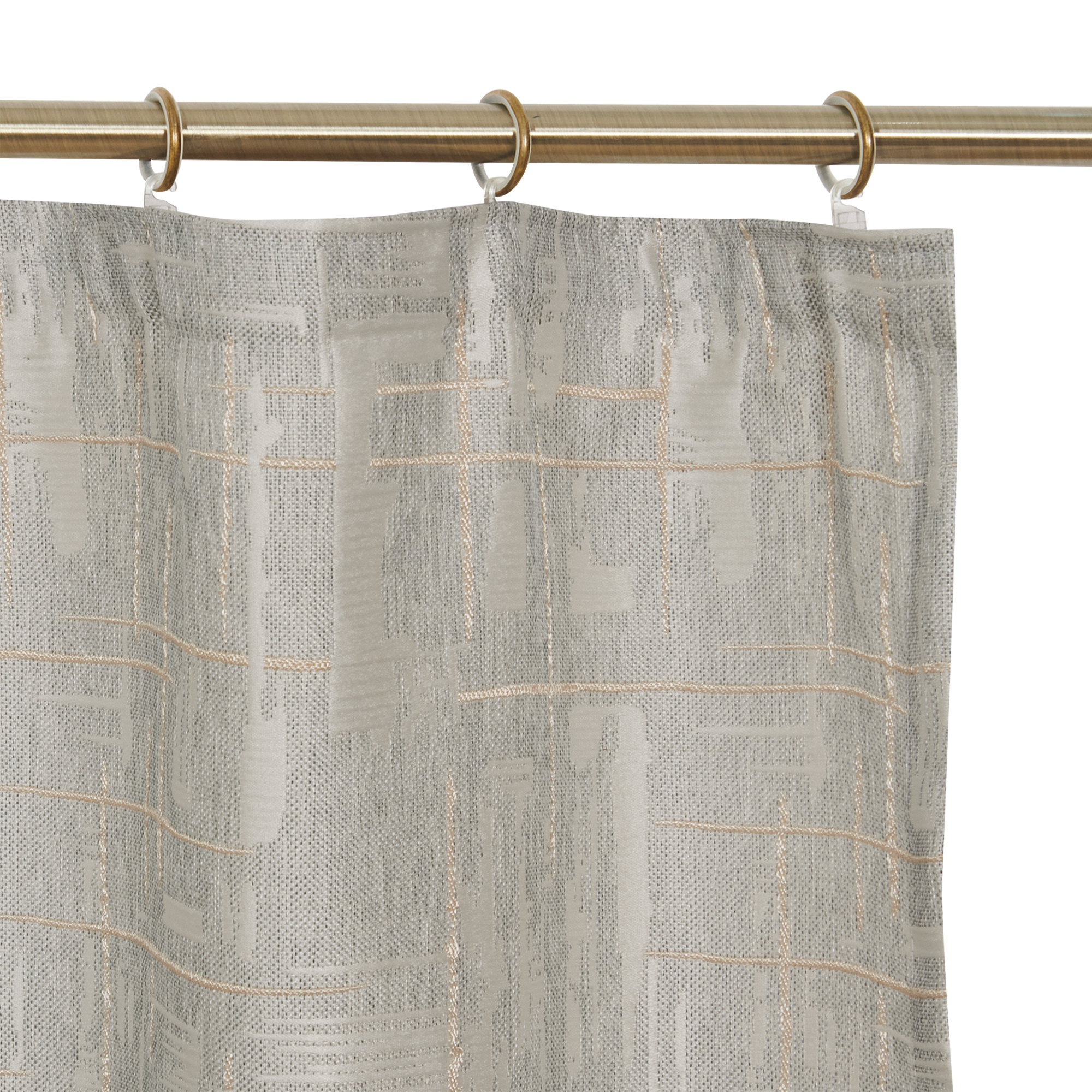 Штора Santreyd Мартин с лентой 200×260 см бежевая 84532503 STLM-0051353 - Вид №2