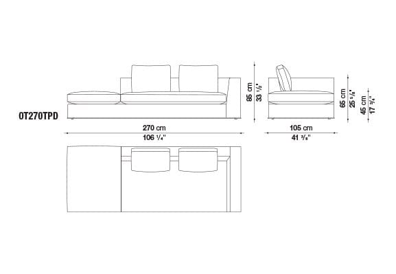 Мягкая ткань Dormeuse Maxalto Otium ARCH-00011071 - Вид №2