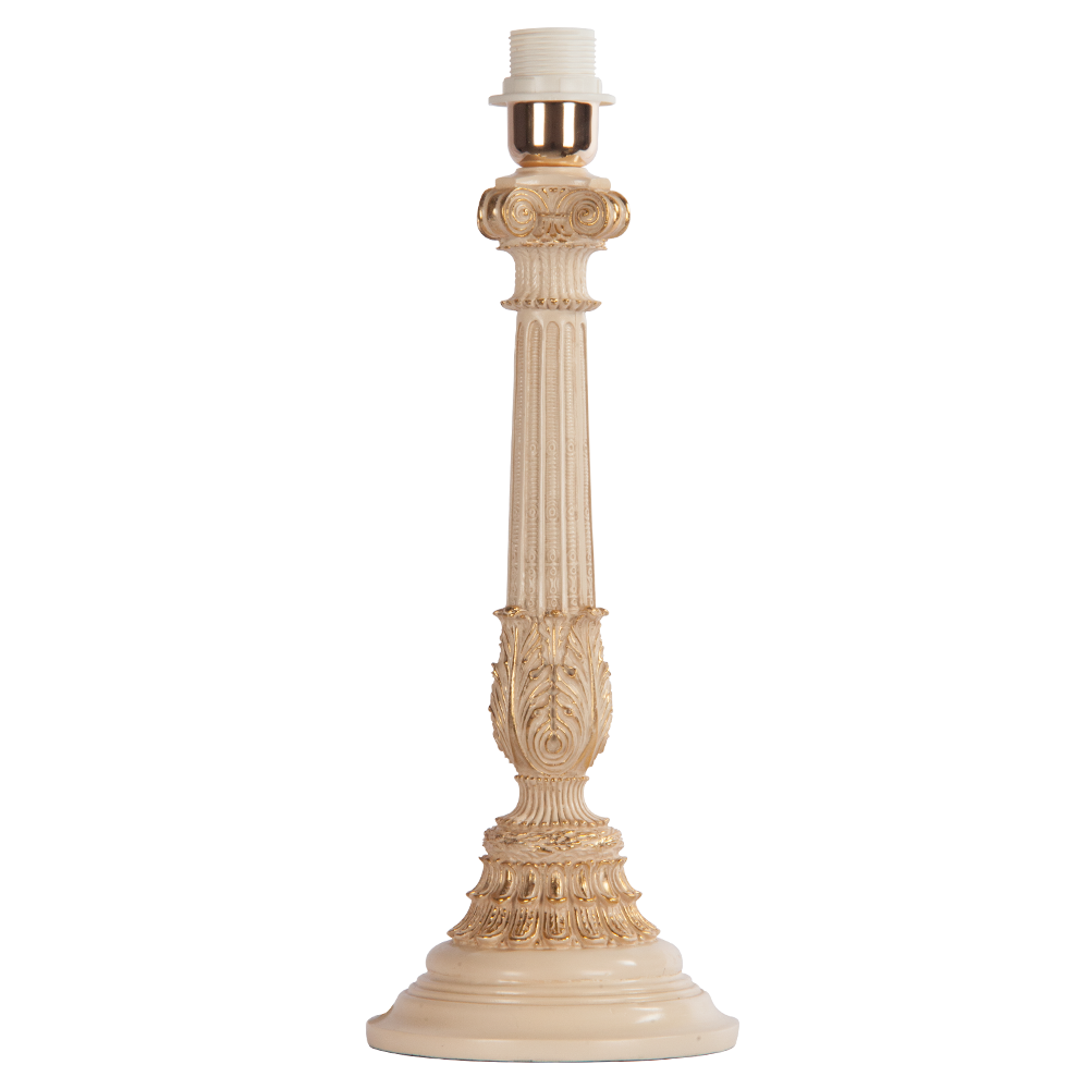 32022,34051 Настольная лампа Колонна Испанская Айвори Маргарита Персик BOGACHO 4627138210987, 4627138151662 - Вид №1