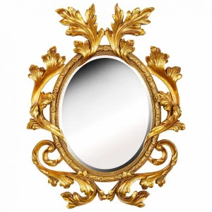 Зеркало настенное 87х69 см античное золото Glory Gold ART-ZERKALO ДИЗАЙНЕРСКИЕ 00-3884090 Зеркальный;золото