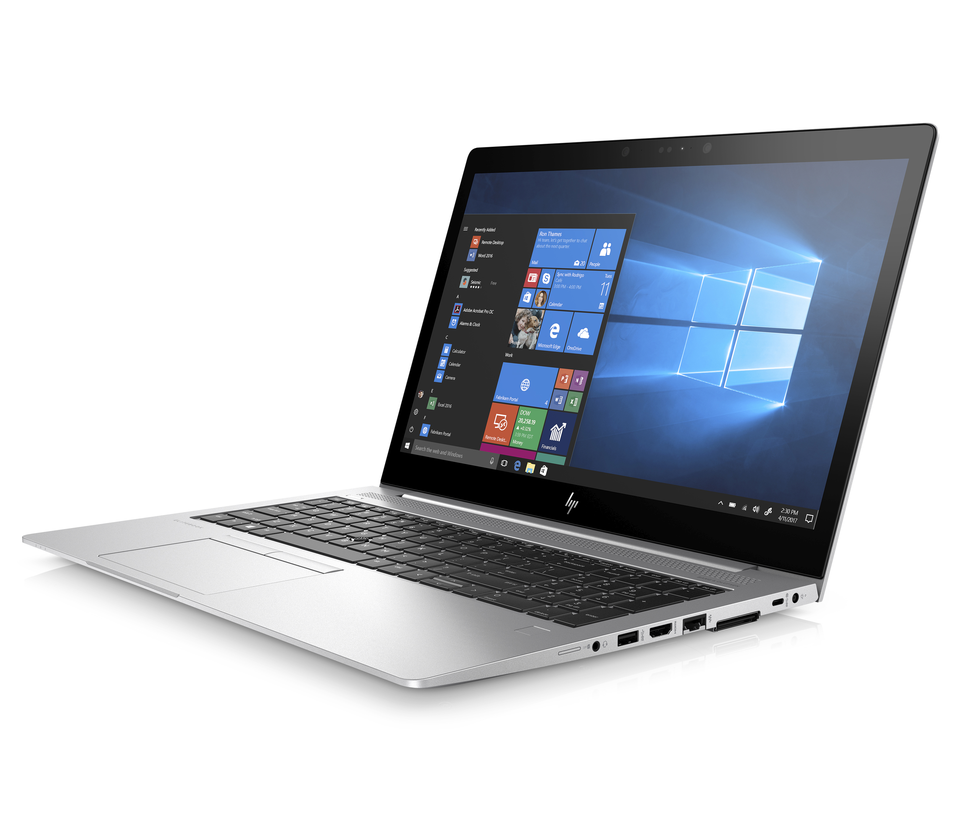 5DF41EA#ACB elitebook 755 g5 15.6"(1920x1080)/amd ryzen 7 pro 2700u(2.2ghz)/8192mb/256ssdgb/nodvd/int:amd vega/56whr/war 3y/1.86kg/silver/dos HP Santreyd  - Вид №1