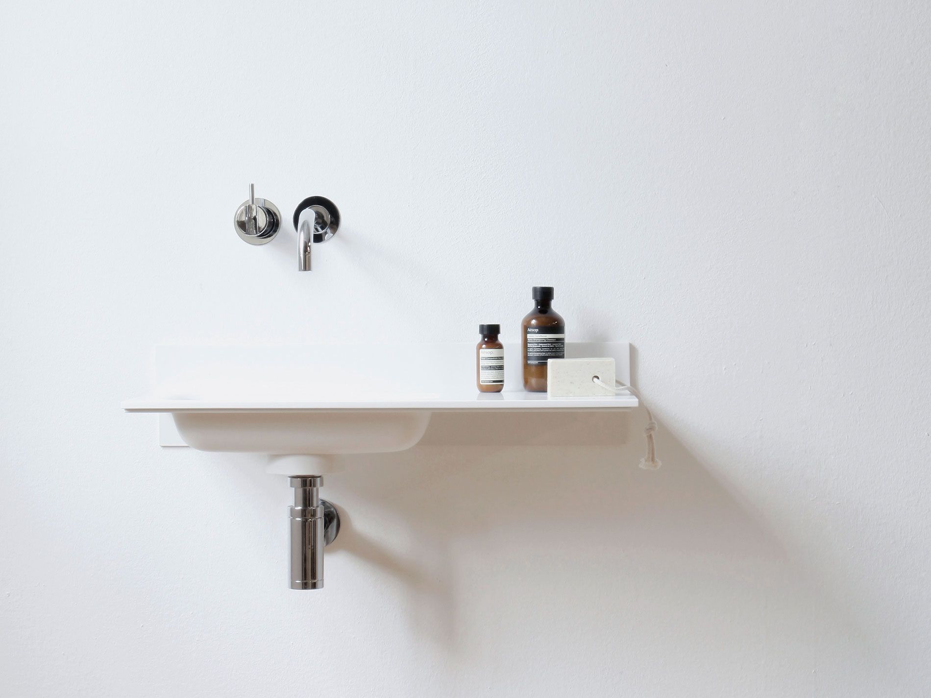 Прямоугольный подвесной умывальник в HIMACS Not Only White Blend ARCH-00103467 - Вид №7