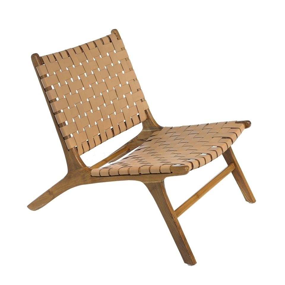 106017 Кресло из массива тикового дерева и кожи REALTEKA-EXP Angel Cerda  - Вид №6