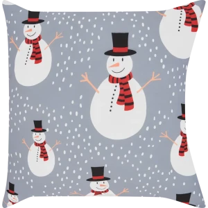Подушка Seasons Снеговики 40x40 см цвет серый 85435160 STLM-2043841