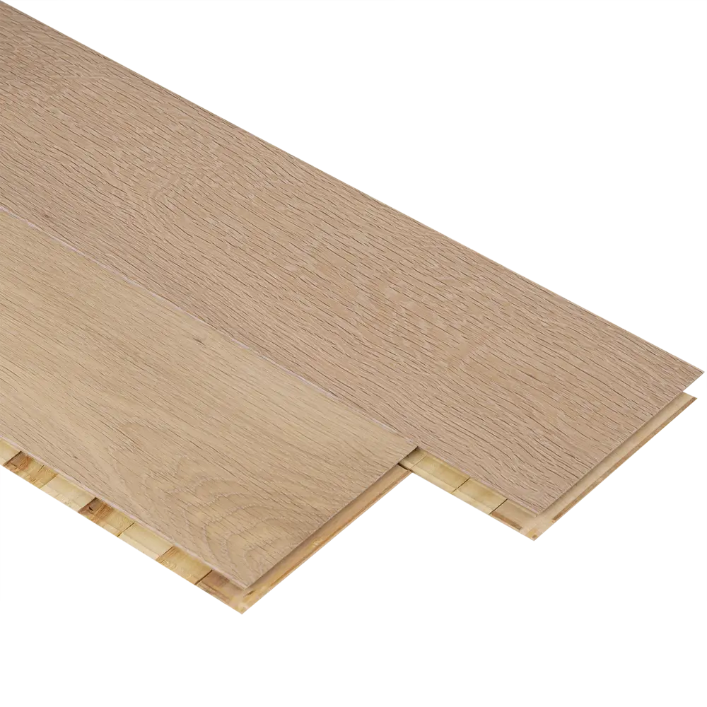 Паркетная доска однополосная «Дуб Ваниль AW» лак 0.909 м² Amber Wood STLM-2079391 - Вид №2