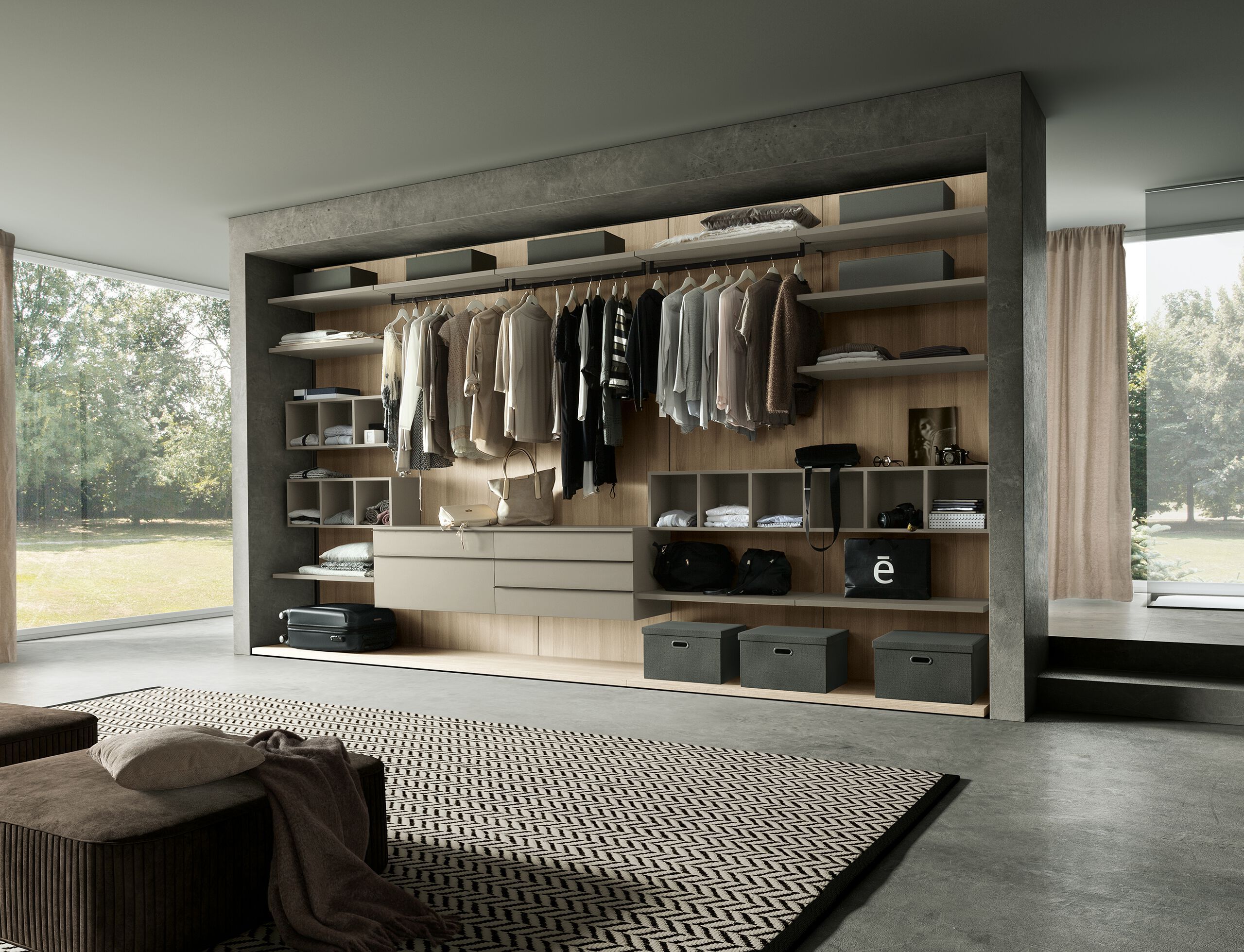 Деревянная секционная гардеробная Adok Intermezzo ARCH-00012621 - Вид №1