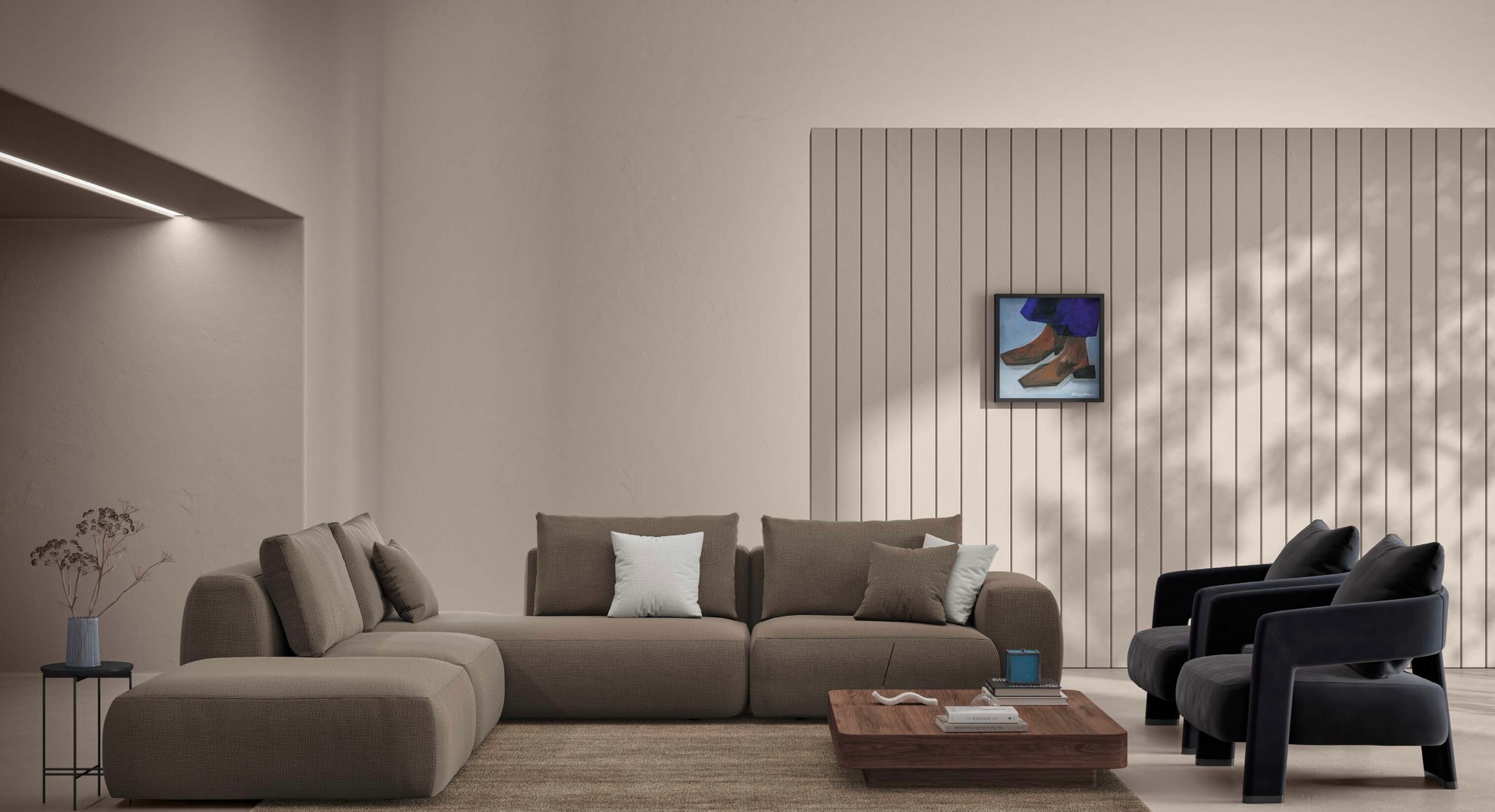 Тканевый диван с полуостровом Marac Mistral ARCH-00092642 - Вид №3