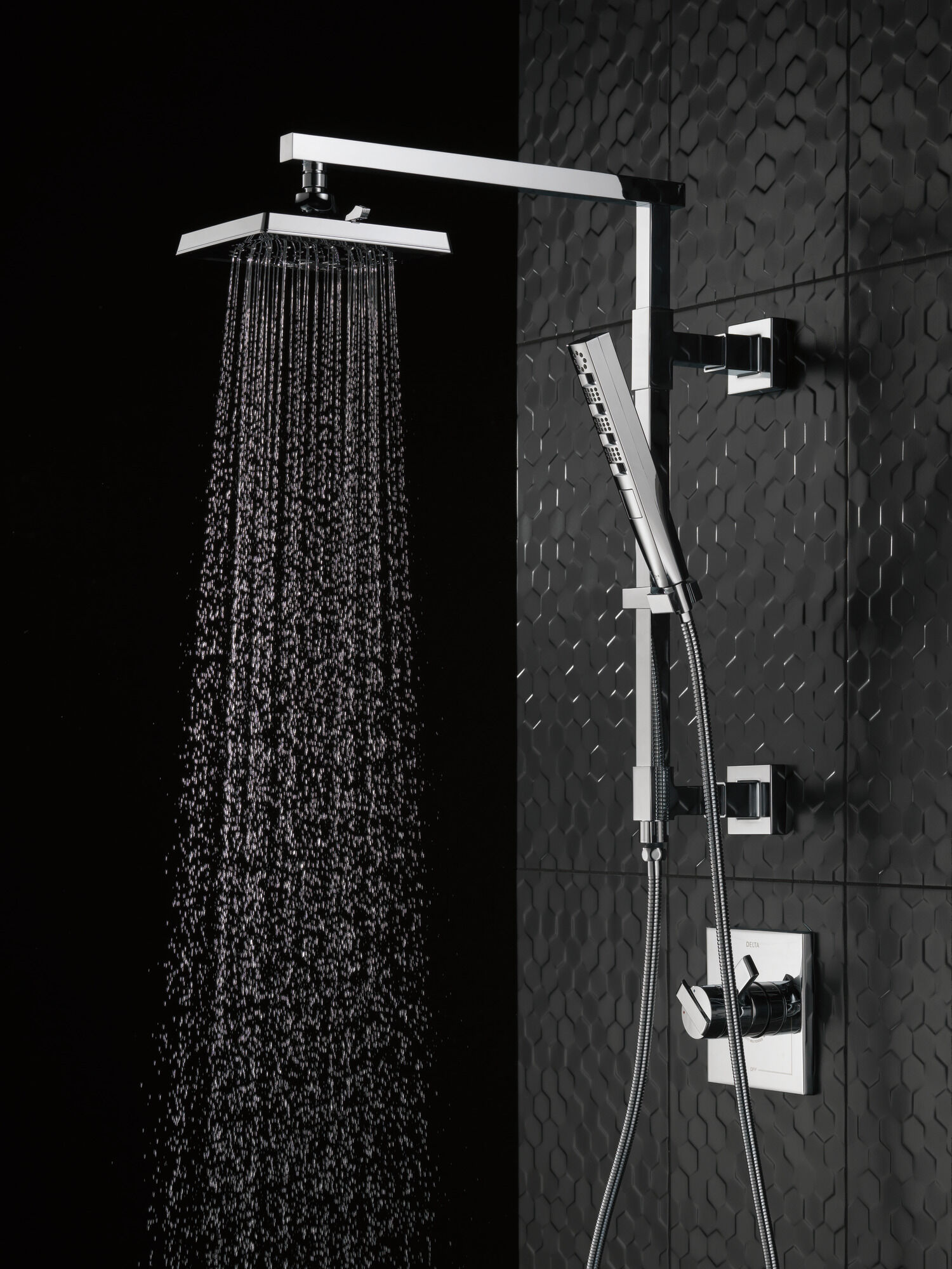 59140-PK H2Okinetic® Ручной душ с 4 режимами Delta Faucet Universal Showering Хром  - Вид №9