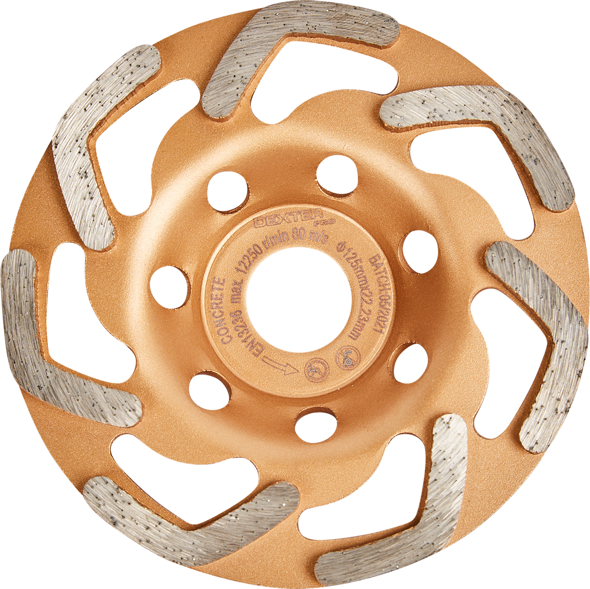 Алмазная чашка Dexter Pro 125 мм для шлифовки бетона 82977273