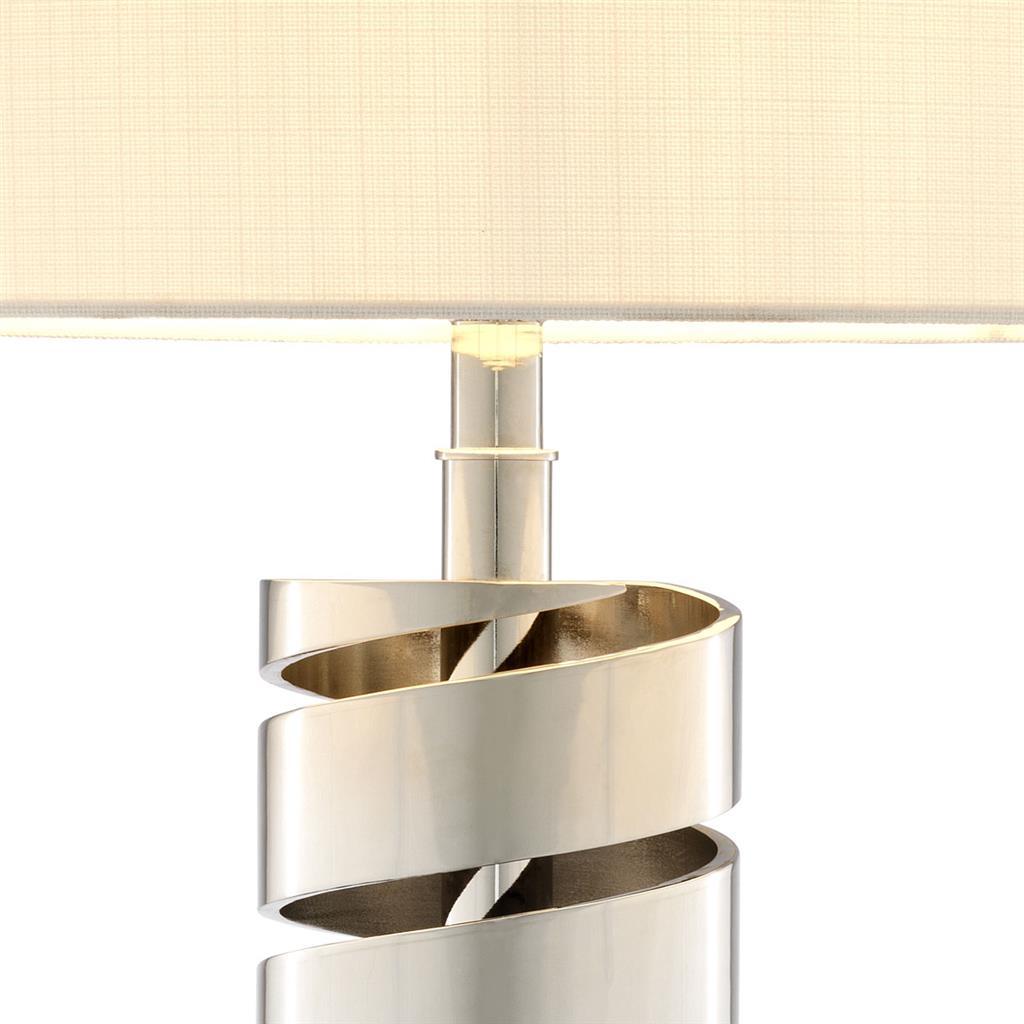 Настольная лампа Spiral от Eichholtz 111040 EICHHOLTZ ИНТЕРЬЕРНЫЕ 062158 Бежевый;хром  - Вид №2