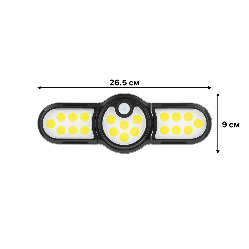 Светильник светодиодный уличный Duwi Solar LED на солнечных батареях 3 режима 28Вт 6500К 910Лм IP65 датчик движения черный 83972979 STLM-2018436  - Вид №10