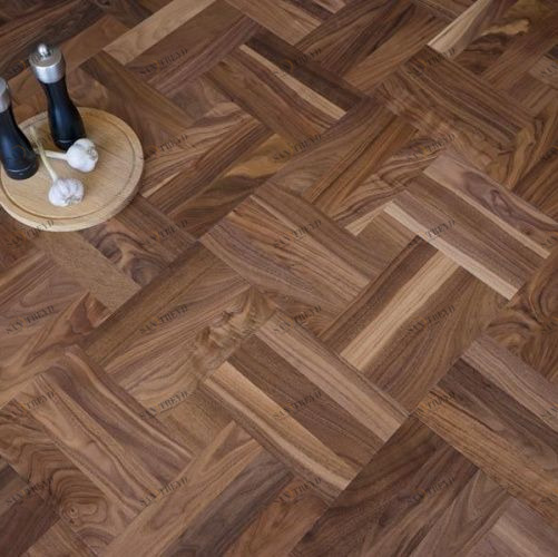 Модульный паркет Coswick Тауэр Американский Орех американский Селект (Гладкая) 431х431 мм 13991601