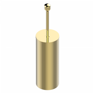 U7A-4700C Стакан напольный и щётка для унитаза с крышкой Thg-paris Trocadéro с малахитом Покрытие PVD золотистый цвет