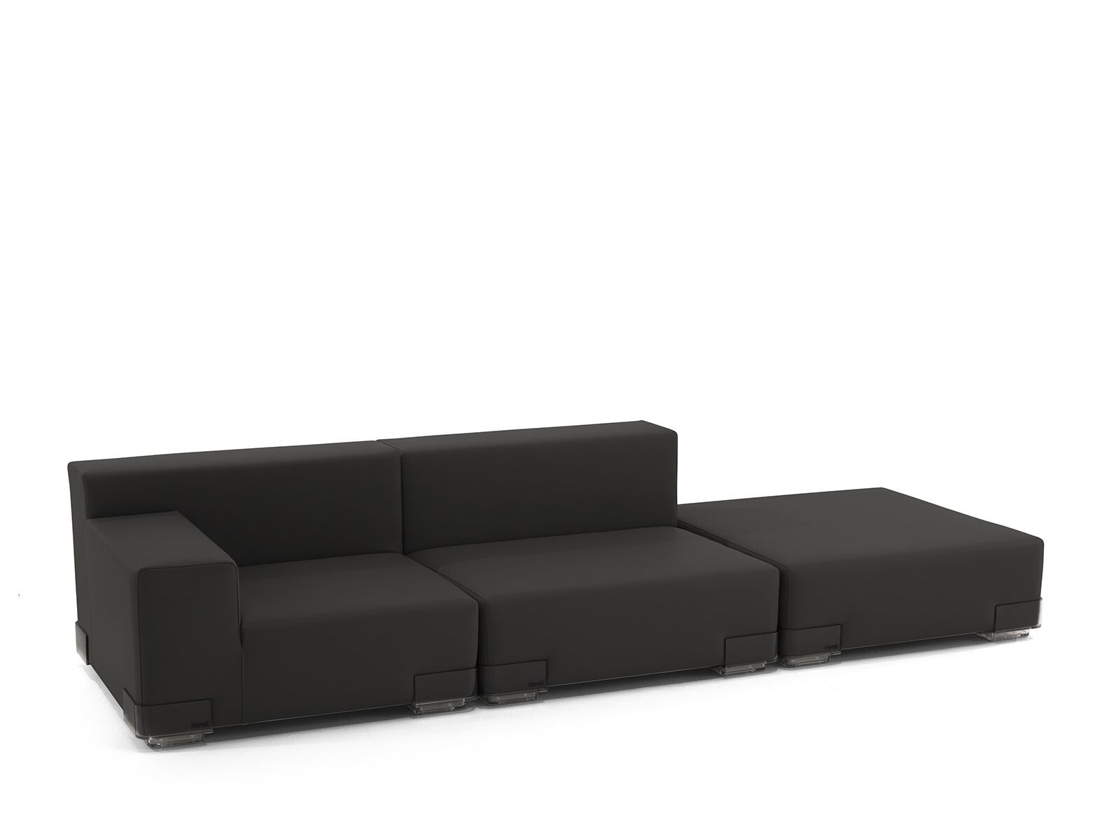 3-местный модульный съемный диван из искусственной кожи Kartell Plastics ARCH-00061055 - Вид №17