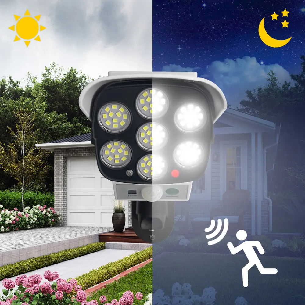 Светильник светодиодный уличный Duwi Solar LED на солнечных батареях с ДУ 16Вт 6500К 680Лм IP65 датчик движения белый 83972966 STLM-2046925  - Вид №2