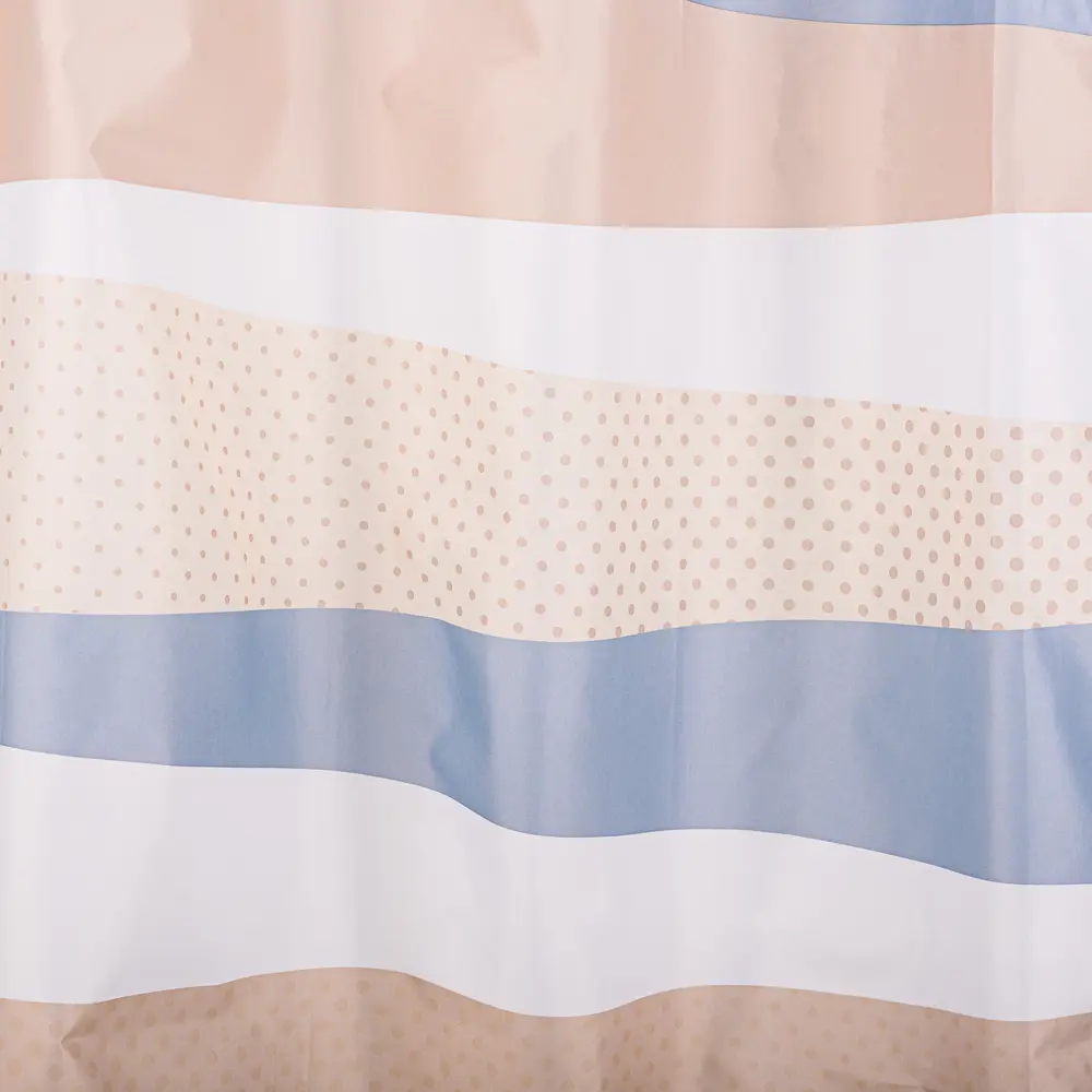 Штора для ванной Wess Elpoa 180x200 см полиэстер цвет бежевый/голубой STLM-2201880 - Вид №1