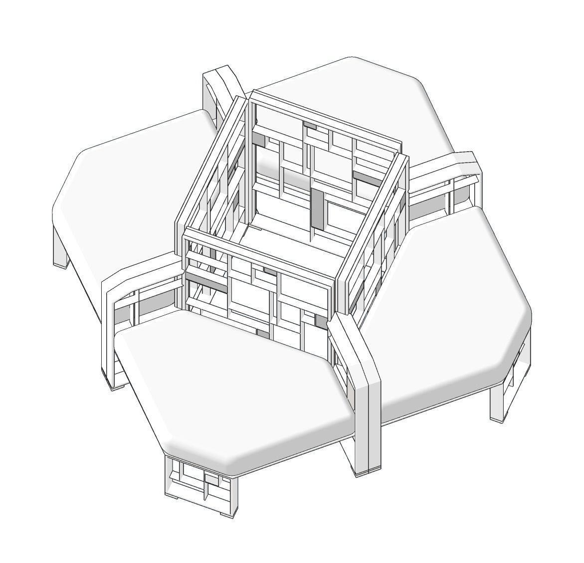 Латунное кресло с подлокотниками Galbiati Exclusive Interiors ARCH-00134698 - Вид №2