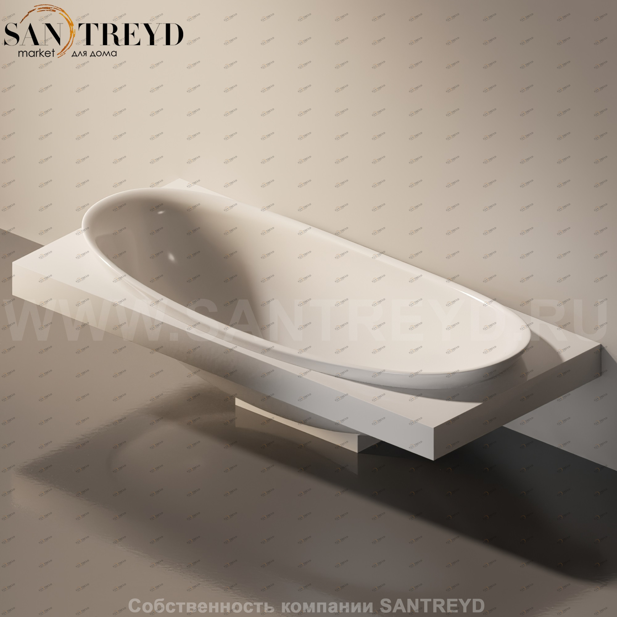 Flaminia IO e SI Столешница с отверстием под ванну белая IO84M1.9016 Ceramica Flaminia IO84M19016