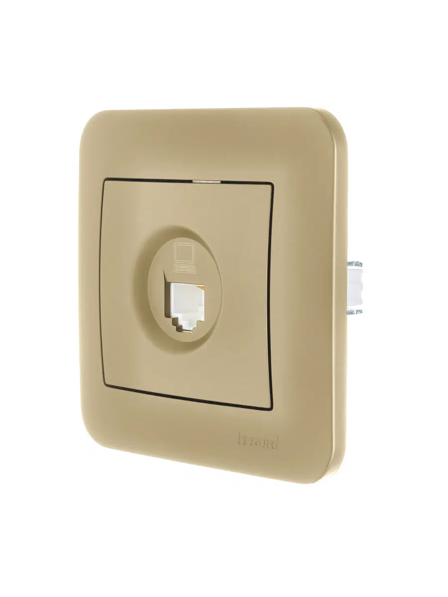 ASTI Розетка компьютерная золото LEZARD 7081-3636-139