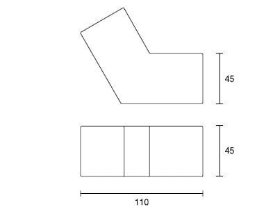 Бетонная скамья без спинки SIT форма ARCH-00106124 - Вид №9