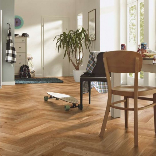 Паркет Ёлка Meister PS 400 Stab 8047 Лайвли Дуб Натур с брашью (Текстурированная) 500х100 мм 2300200052 - Вид №5