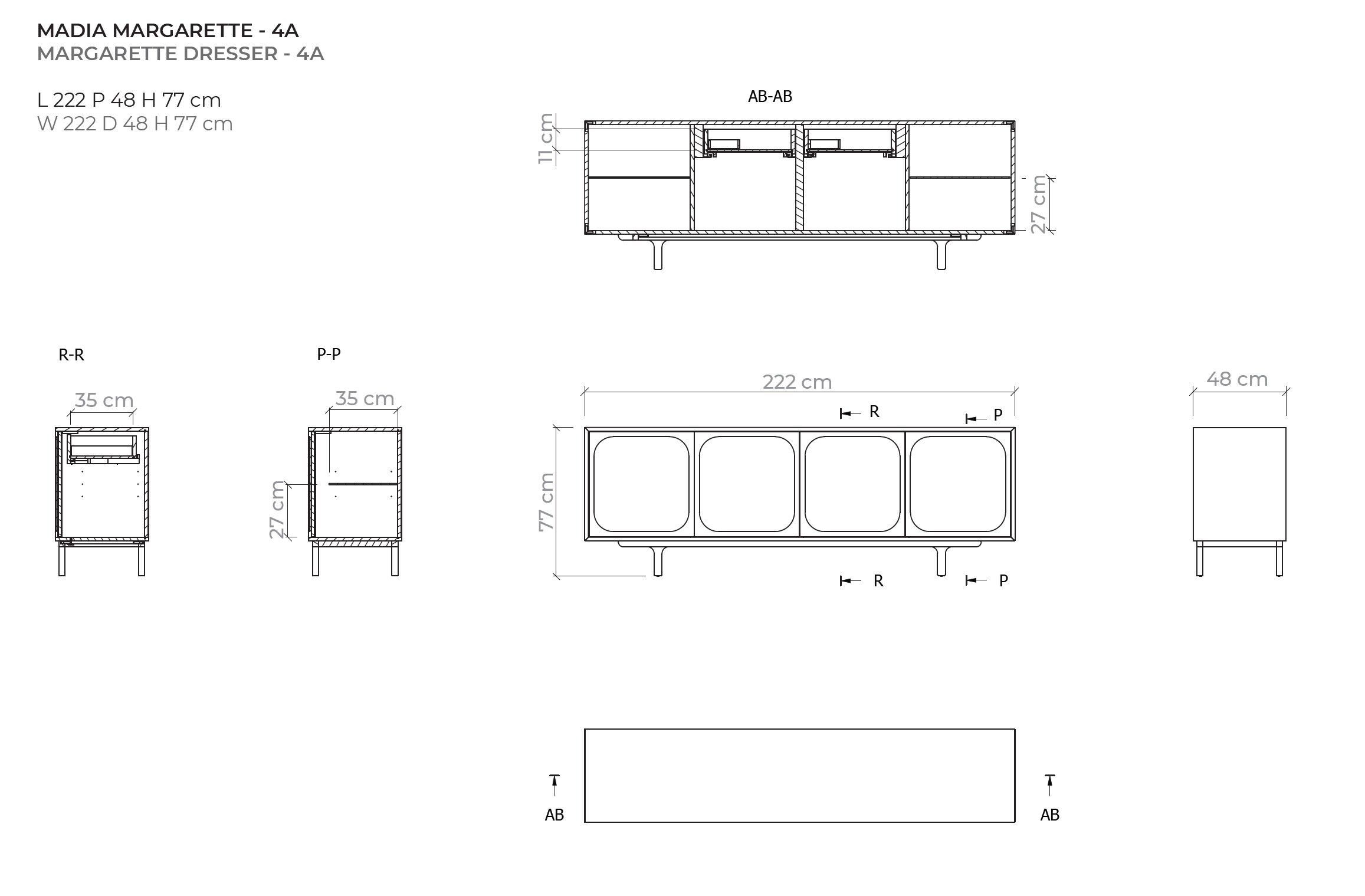 Деревянный шкаф с распашными дверями Morica Design Haute Couture ARCH-00144761 - Вид №7