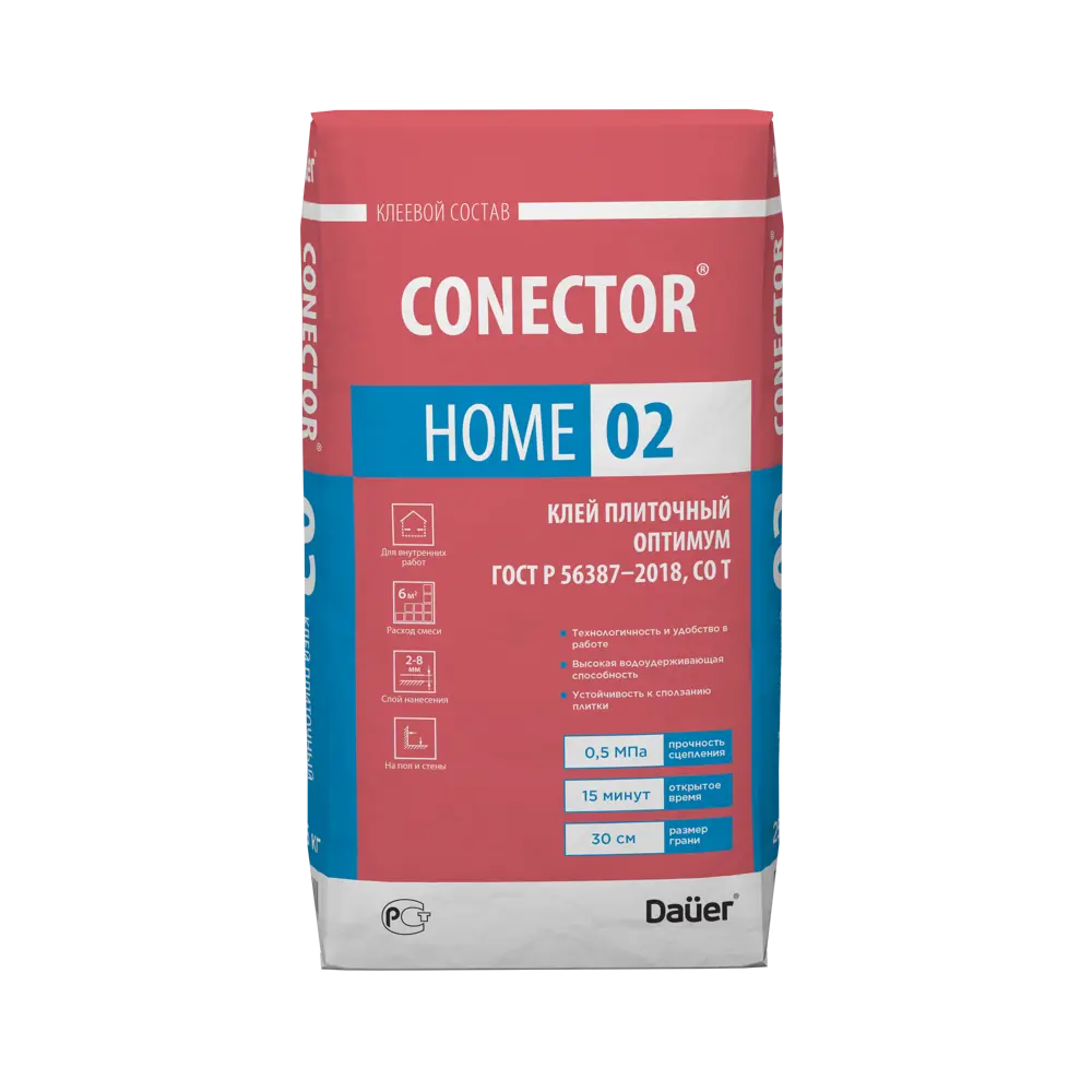 Клей для плитки Daüer Conector Home 02 25 кг Dauer STLM-2005023
