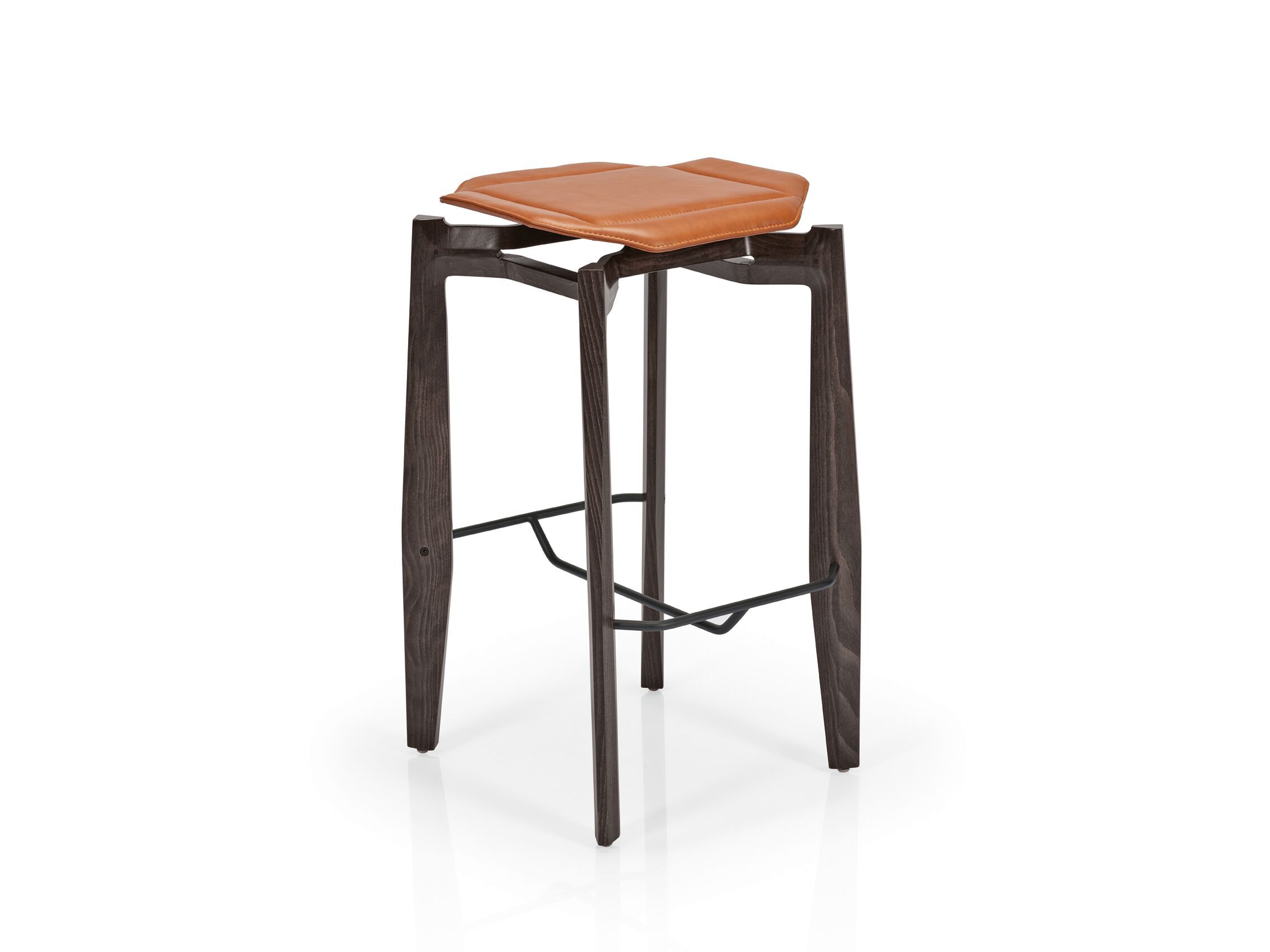 Деревянный барный стул с подставкой для ног More Contract ARCH-00089604