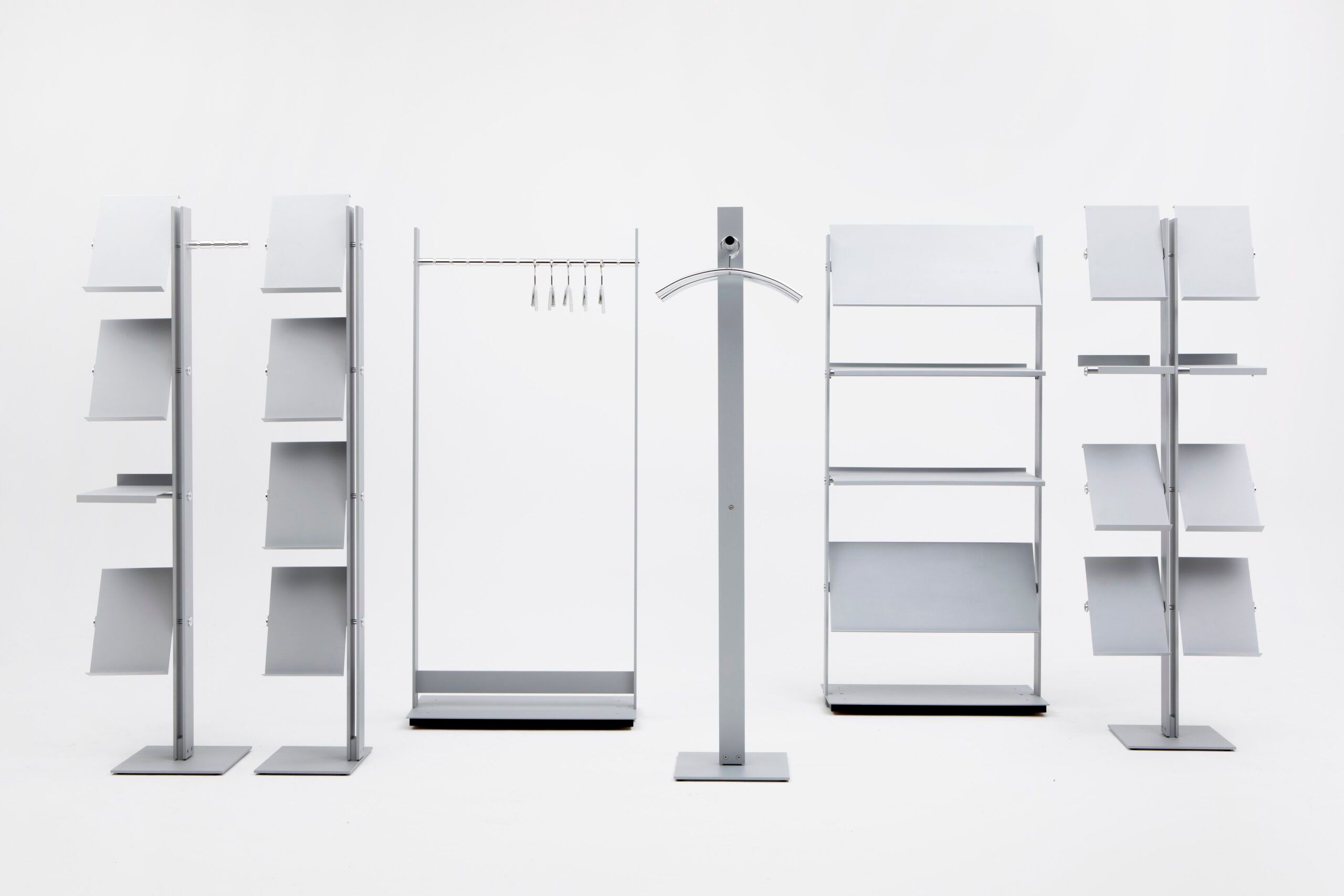 Окрашенная металлическая офисная вешалка для одежды / стойка для журналов Cascando STANDFREE B ARCH-00136601 - Вид №1