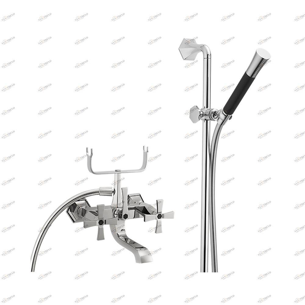 Смеситель для ванны настенный с душем Cisal CHERIE CX000060