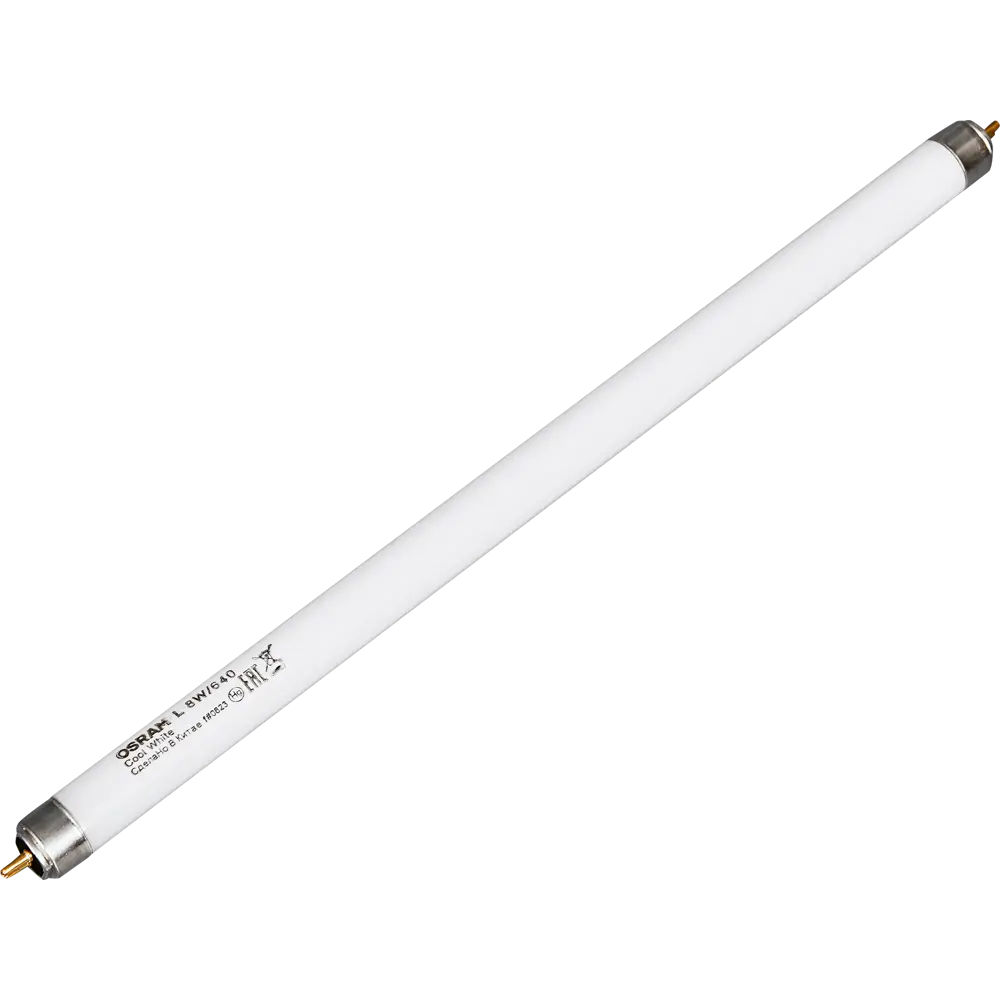 Лампа люминесцентная Osram G5 56 В 8 Вт туба 385 лм цвет света нейтральный белый 89353943 STLM-2054451 