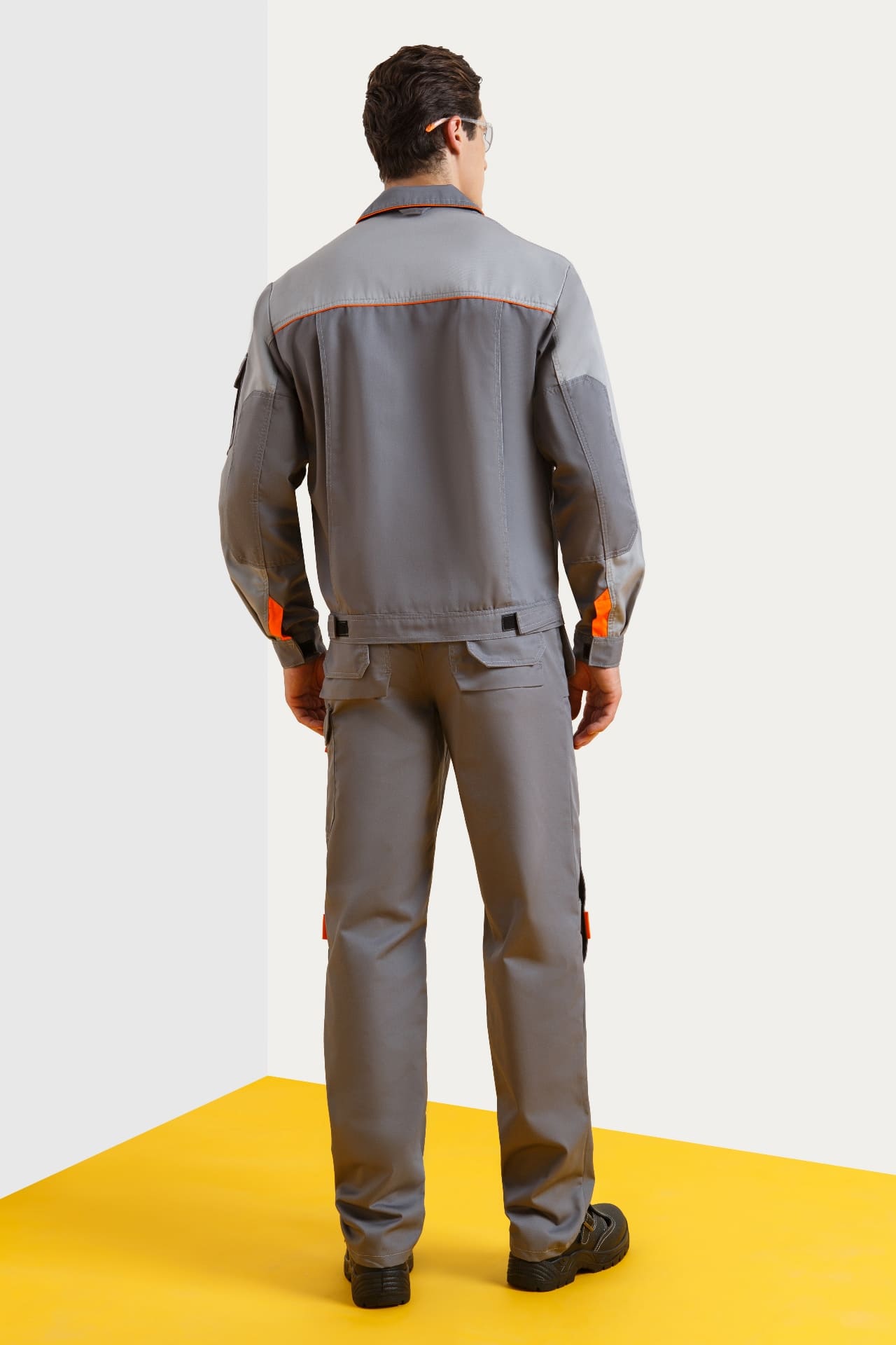 5039614 Костюм "Профессионал-2" темно-серый со светло-серым  Летняя спецодежда  размер 68-70/182-188  - Вид №8