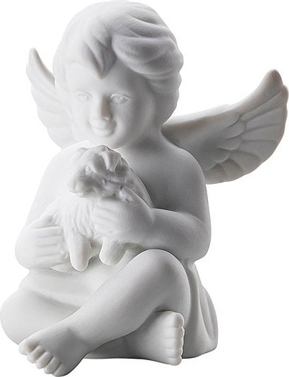 10640522 Rosenthal Фигурка Rosenthal Ангел с собакой 8см, фарфор Фарфор 
