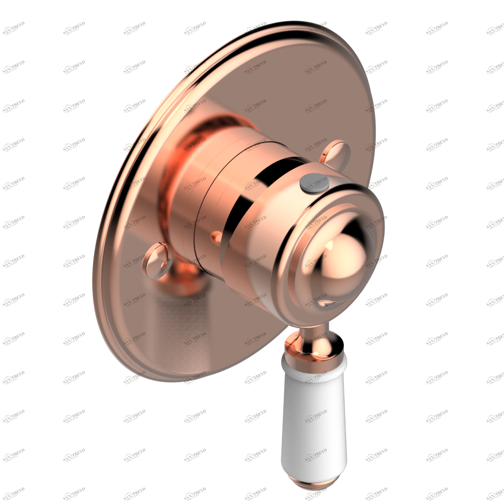 G29-6540B Внешняя часть смесителя для душа однорычажного встраиваемого в стену 06540 Thg-paris Charleston Розовое золото G29 6540B CAT.F