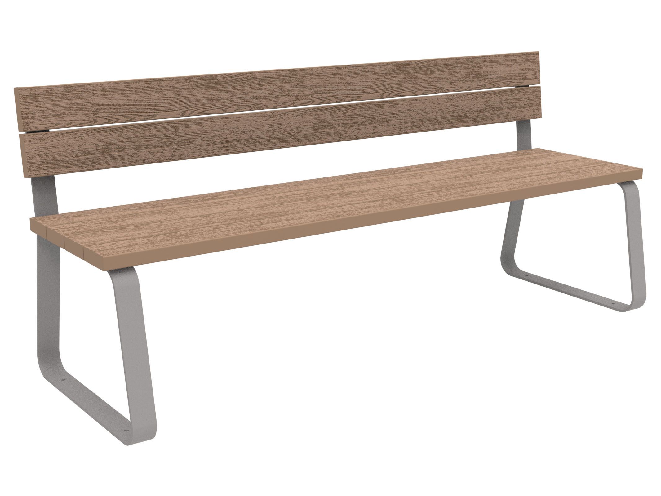 Скамья WPC со спинкой Lazzari Sunny ARCH-00055502 - Вид №12